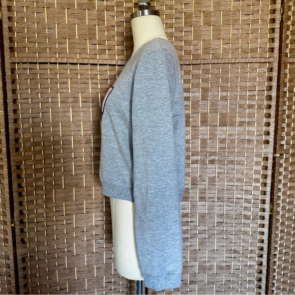 Heather gray Rebellious One cropped sweatshirt JUNIORS L-XL - Picture 7 of 12